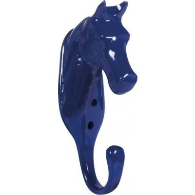 HKM Věšák ve tvaru hlavy koně blue – Zboží Mobilmania