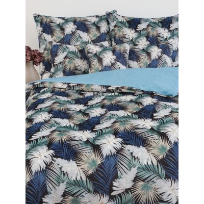 MKLuzkoviny.cz Povlečení mikroplyš Digital Taisa zeleno/modrá 140x200 70x90 – Zboží Dáma