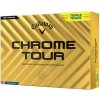 Golfový míček Callaway Chrome Tour Triple Track žluté 12 ks