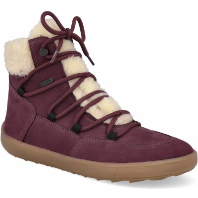 Be Lenka zimní barefoot boty Bliss Burgundy Red – Zboží Dáma