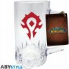 Sklenice ABYstyle Skleněný půllitr World of Warcraft Horda 500 ml