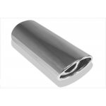 FOX Nerezová koncovka výfuku na zváranie / Typ 33 / oválna / zafalcovaná / zošikmená / v priemere 106 x 71 mm / Dĺžka 300 mm | Zboží Auto