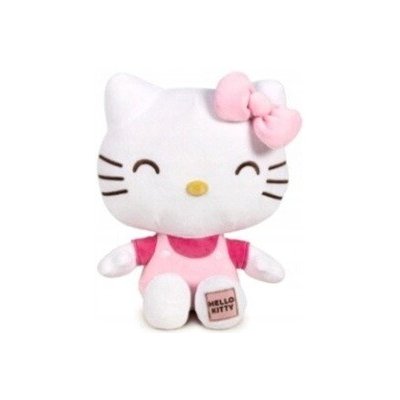 Hello Kitty s nášivkou 20 cm RŮŽOVÝ – Zbozi.Blesk.cz