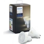 Philips Hue BT LED žárovka GU10 5W bílá 2 ks Chytrá LED žárovka 2ks 2200-6500K Hue White Ambiance, 2x žárovka 5,5W GU10 DIM – Hledejceny.cz