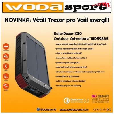 Wodasport SolarDozer Outdoor Adventure 30100 mAh 7v1 X30 – Hledejceny.cz