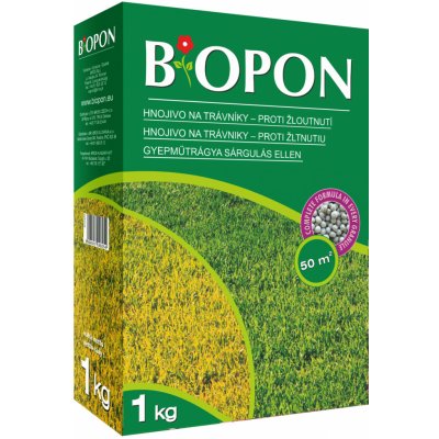 BIOPON trávníkové hnojivo proti žloutnutí 1 kg – Zboží Mobilmania