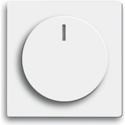 ABB 6599-0-2953 Future® linear, Solo®, Solo® carat Kryt stmívače s otočným ovladačem, s upevňovací maticí a doutnavkou, studio bílá – Sleviste.cz