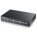 Zyxel GS1900-24E 24-port Desktop Gigabit Web Smart switch: 24x Gigabit metal, IPv6, 802.3az (Green), fanless, rack kit – Zboží Živě