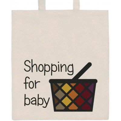New Baby Bavlněná nákupní taška přírodní s potiskem Mateřská dovolená – Zboží Mobilmania