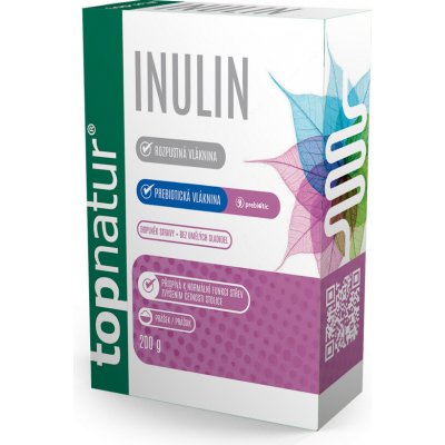 TOPNATUR INULIN prášek rozpustná vláknina 200 g – Hledejceny.cz