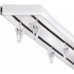 KLIK Záclonová kolejnice dvouřadá, 300 cm, PVC, bílá – Hledejceny.cz