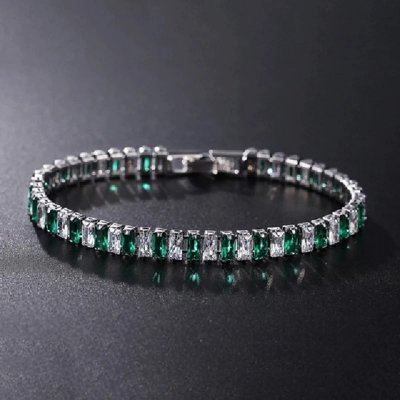 Sisi Jewelry se zirkony Rafaela Smaragd NR2135 zelená – Zboží Mobilmania