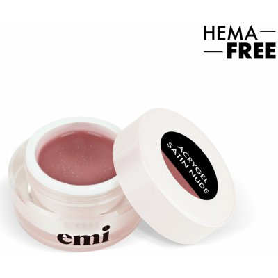 Emi acrygel barevný stavební akrygel s shimmerem satin nude 15 g – Zboží Dáma