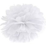 Pom Pom Papírový BÍLÝ 25cm – Sleviste.cz