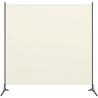 Shumee 1dílný paraván krémově bílý 175 x 180 cm – Zboží Dáma