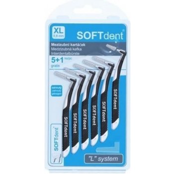 Soft Dent mezizubní kartáčky zahnutý 0,8 mm 6 ks