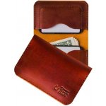 Crazy Horse Craft Kožená peněženka na karty light brown – Hledejceny.cz