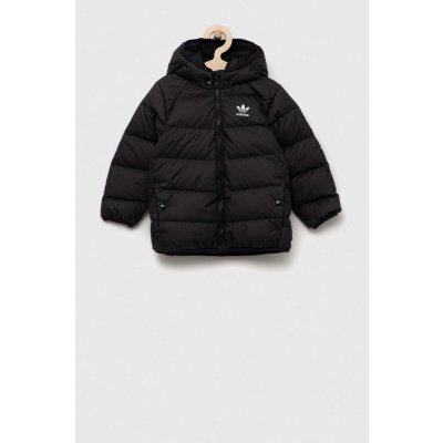 adidas Originals dětská péřová bunda DOWN JACKET černá H25221 – Zboží Mobilmania