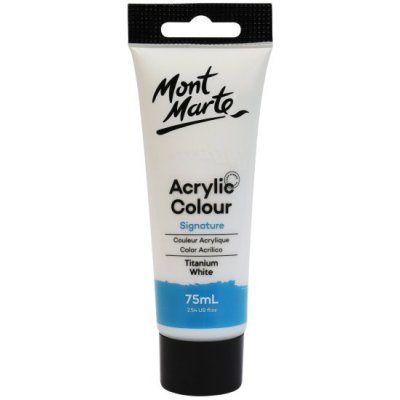 Mont Marte akrylová barva titanová bílá 75 ml MM-MSCH-7501-101 – Zboží Dáma