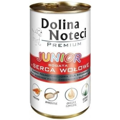 Dolina Noteci Premium Junior bohatá na hovězí srdce 6 x 400 g – Hledejceny.cz