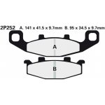 Přední brzdové destičky Nissin Kawasaki KLE 500 A1- 1991 - směs ST | Zboží Auto