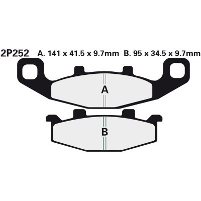 Přední brzdové destičky Nissin Kawasaki KLE 500 A1- 1991 - směs ST | Zboží Auto