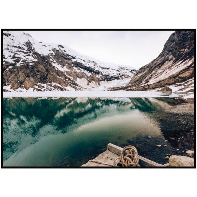 Plakát Jezero ve Švýcarsku Rozměr plakátu: A4 (21 x 29,7 cm) – Zboží Mobilmania