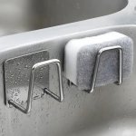 Samolepící Držák na houbičku Stříbrná – Zboží Mobilmania