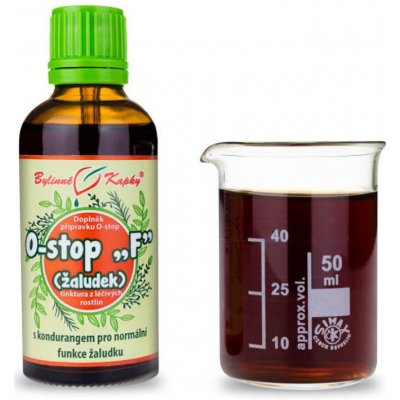 Bylinné kapky O-stop F Žaludek tinktura 50 ml – Hledejceny.cz
