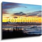 Skleněný obraz 1D - 100 x 70 cm - Vancouver Panoramic Cityscapes at sunrise Vancouver panoramatické městské scenérie při východu slunce – Hledejceny.cz