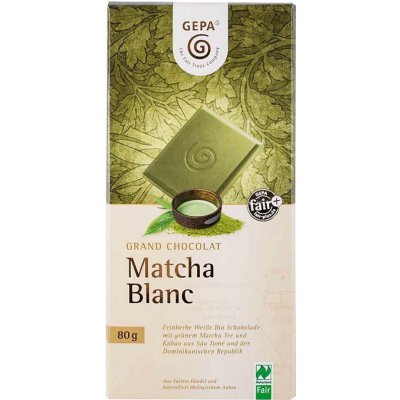 Gepa Bio bílá s čajem Matcha, 80 g
