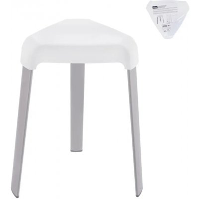 Orion stolička do sprchy bílá 42 cm, 45.5 cm, 42 cm – Hledejceny.cz