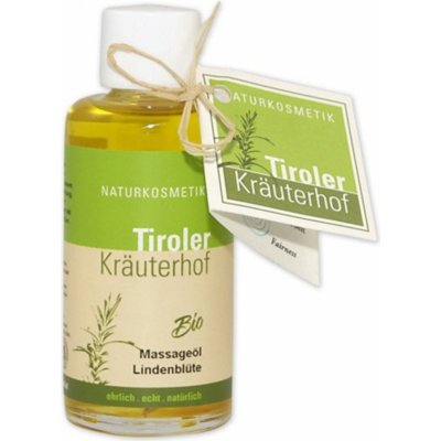 Tiroler Kräuterhof Bio masážní olej s lipovými květy 100 ml