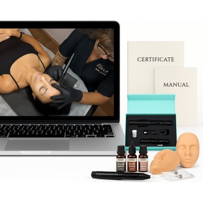 Online kurz Permanentní make-up pudrové obočí s tetovacím perem, skripty a certifikátem – Zboží Mobilmania