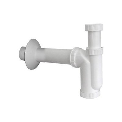 Dřezový sifon 1"1/2, odpad 50mm, bílá – Sleviste.cz
