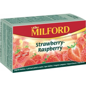 Milford Ovocný čaj jahoda malina 20 x 2,25 g