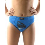 Gina dětské slipy chlapecké širší bok šité s potiskem 6100 černá – Zboží Dáma