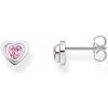 Náušnice Thomas Sabo náušnice Heart-shape with pink zirconia H2271-643-9