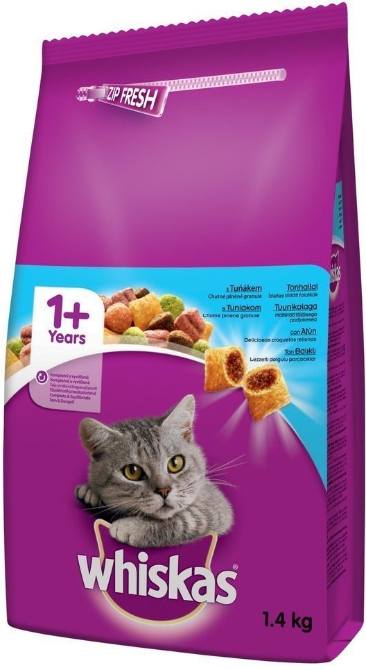 Whiskas Adult s tuňákem a zeleninou 1,4 kg