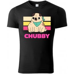 MemeMerch tričko Chubby Alfred černá