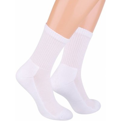 Pánské polofroté sportovní ponožky 047 Bílá
