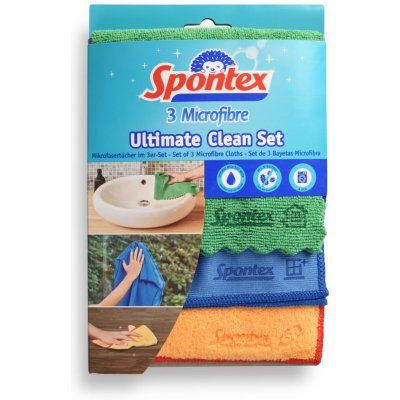 Spontex Microfibre Set utěrky z mikrovlákna 3 ks – Hledejceny.cz