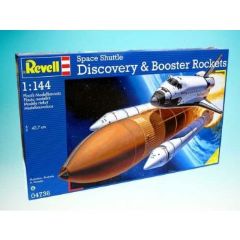 Revell Plastic ModelKit vesmír 04736 Space Shuttle Discovery+Booster Rockets 1:144