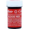 Potravinářská barva a barvivo Sugarflair Gelová barva Blood Red A151 dortis 25 g