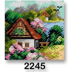 Stoklasa Vyšívací předloha 70244 2245 dům jaro 1 zelená 15x15cm – HobbyKompas.cz