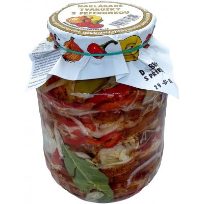 Dobrotyspribehem.cz Nakládané tvarůžky s feferonkou 1,6 kg – Zboží Dáma