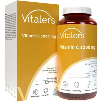 Vitaler's Vitamín C 1000 mg Kyselina L-askorbová Imunita 120 kapslí – Hledejceny.cz