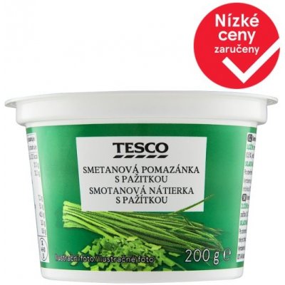 Tesco Smetanová Pomazánka s pažitkou 200 g – Zboží Dáma