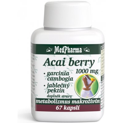 MedPharma Acai berry 1000 mg + garcinia cambogia + jabl. pektin 67 kapslí – Sleviste.cz