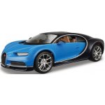 Maisto Kit Bugatti Chironmodel ke skládánímodro černá 1:24 – Zboží Mobilmania